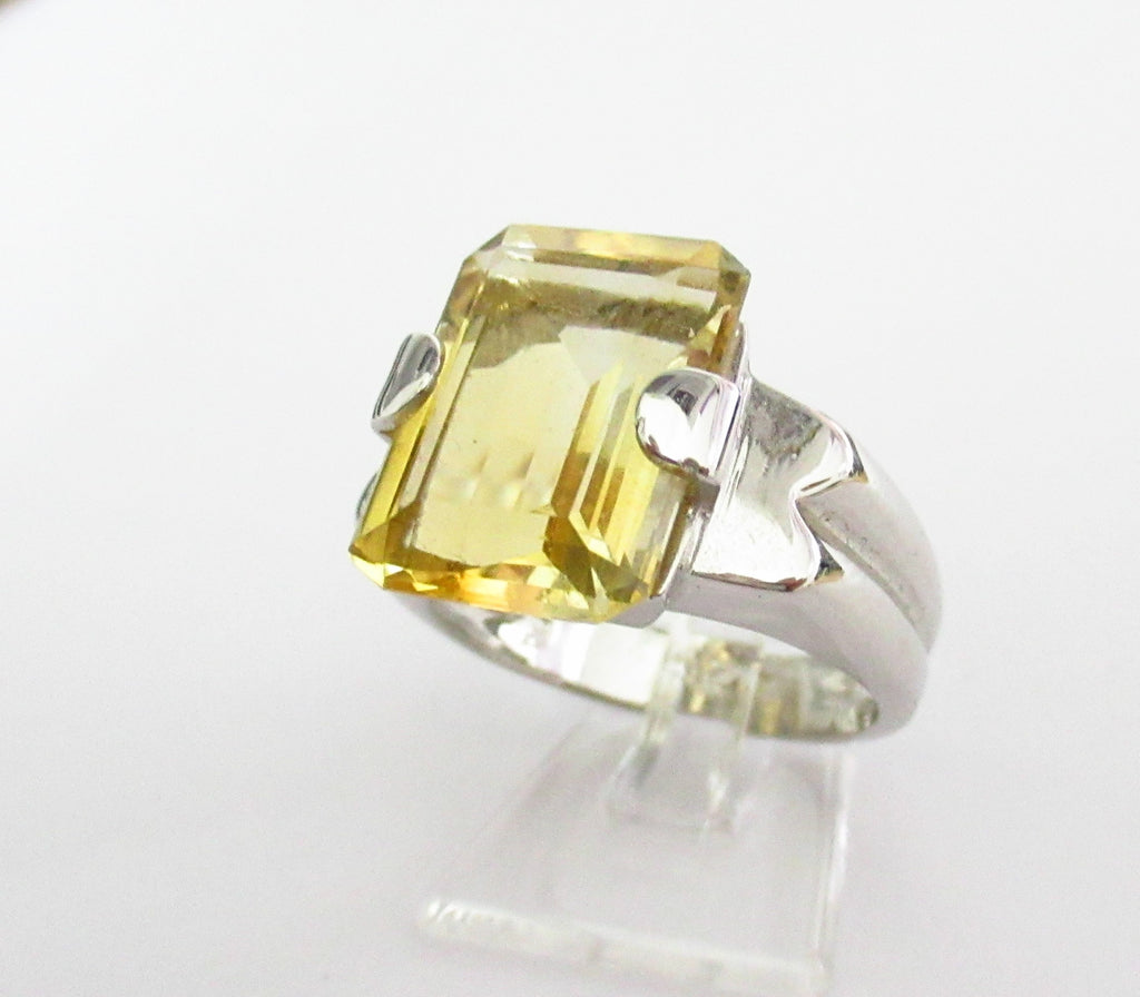 Anello donna Damiata Gioielli in oro bianco e quarzo 2120/102/1