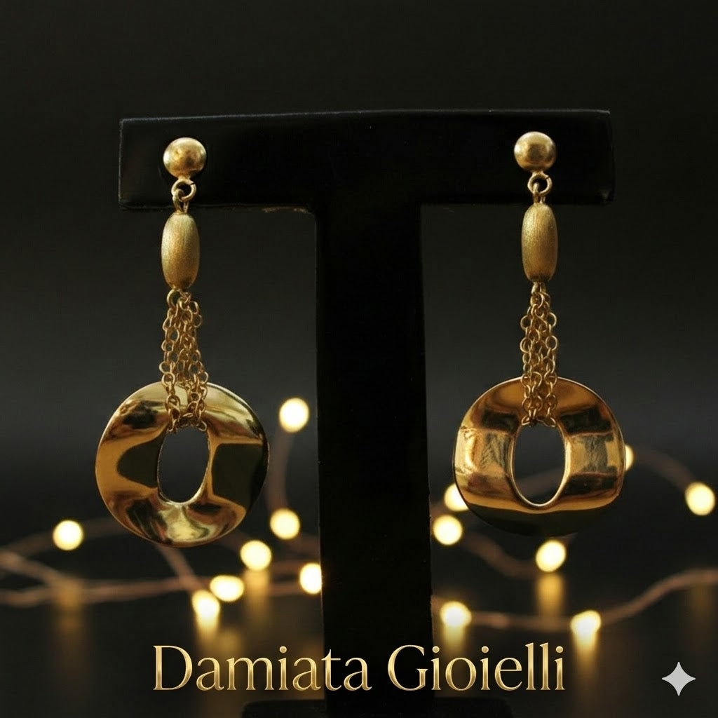 Orecchini pendenti donna Damiata Gioielli in oro giallo 2121/102/1
