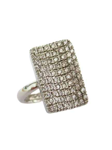 Anello donna Damiata Gioielli in oro bianco e zirconi 2125/102/1