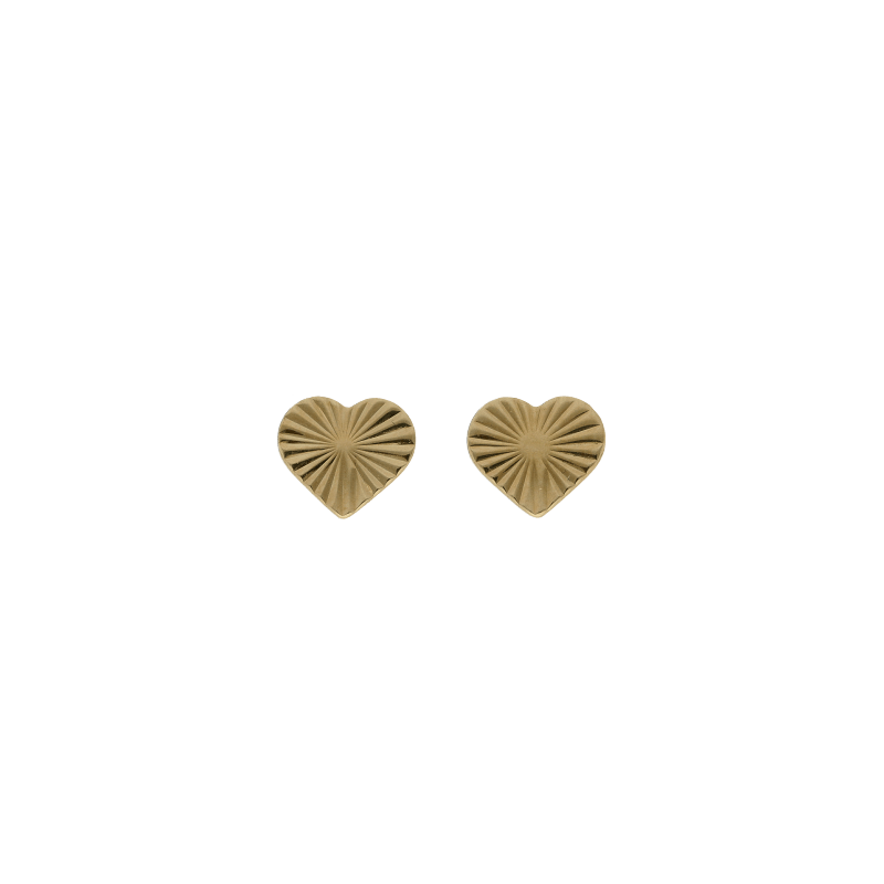 Orecchini a cuore bambina Damiata Gioielli in oro giallo 213/102/3