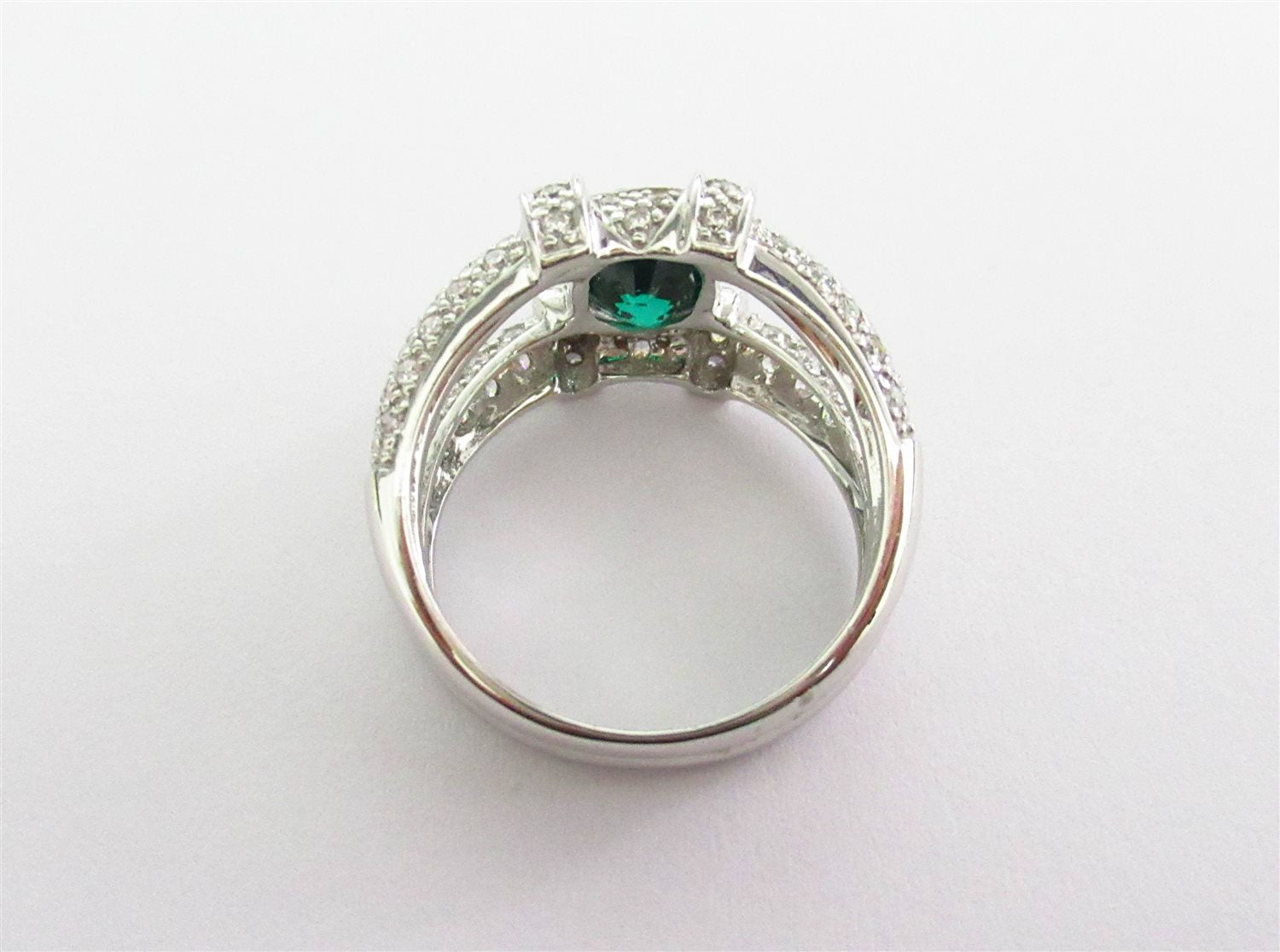 Anello donna Damiata Gioielli in oro bianco, quarzo e zirconi 2132/102/1