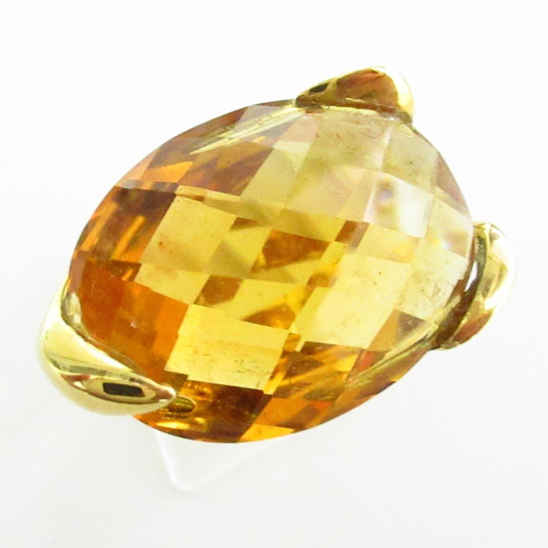 Anello fantasia donna Damiata Gioielli in oro giallo con quarzo 2138/102