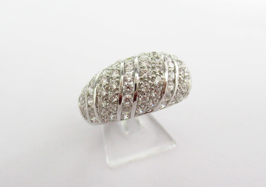 Anello donna Damiata Gioielli in oro bianco e zirconi 2147/102