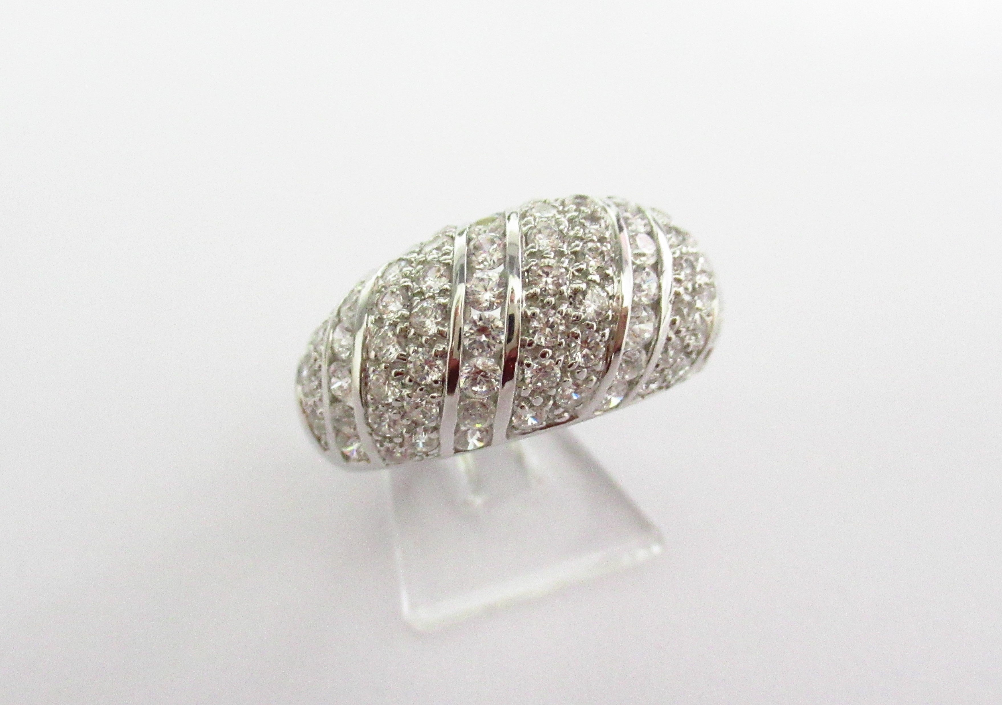 Anello donna Damiata Gioielli in oro bianco e zirconi 2147/102