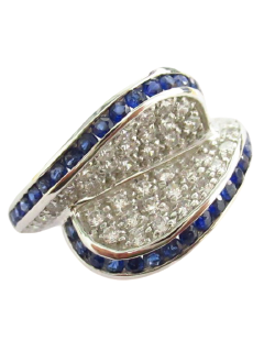 Anello donna Damiata Gioielli in oro bianco e zirconi 2150/102/2