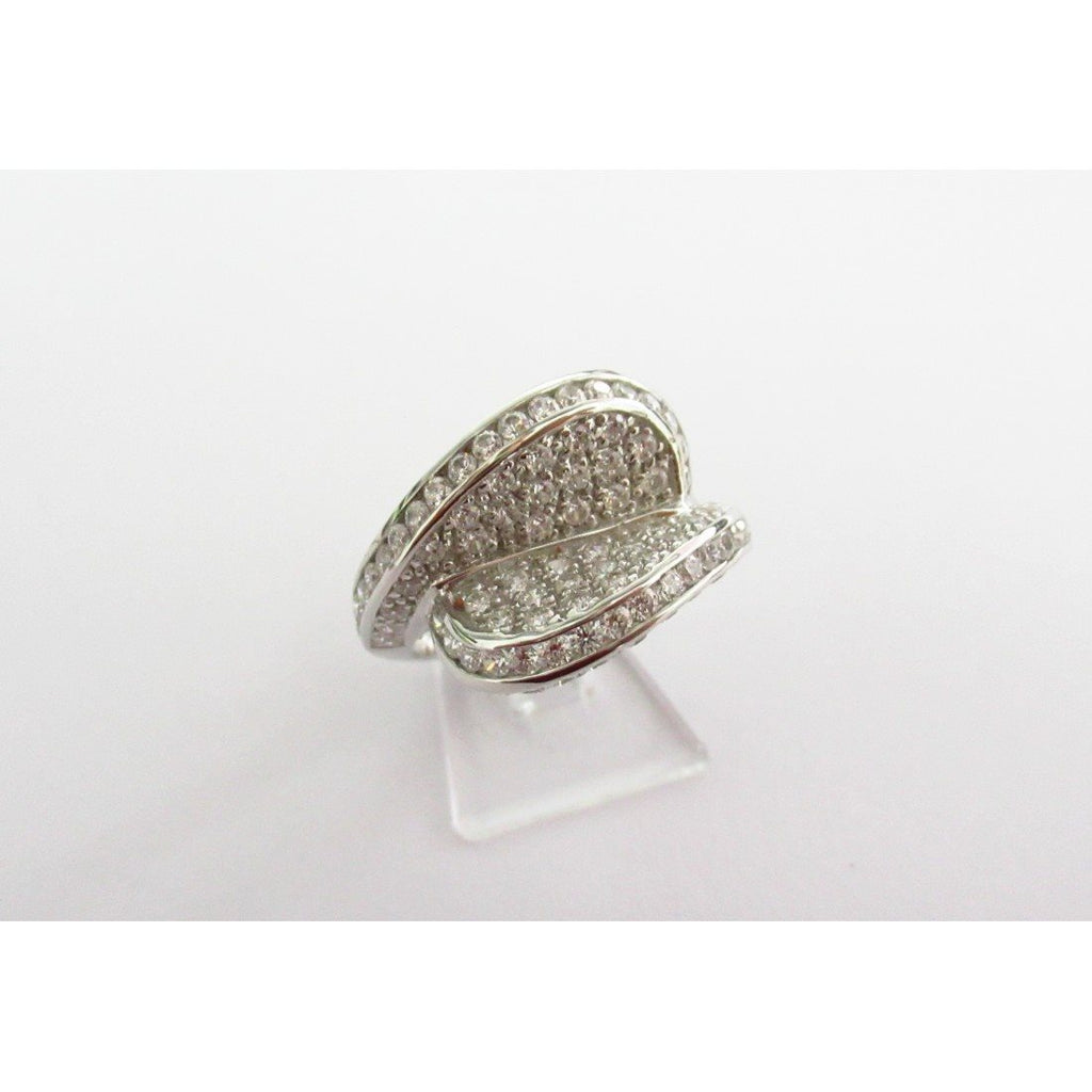 Anello donna Damiata Gioielli in oro bianco e zirconi 2150/102/4