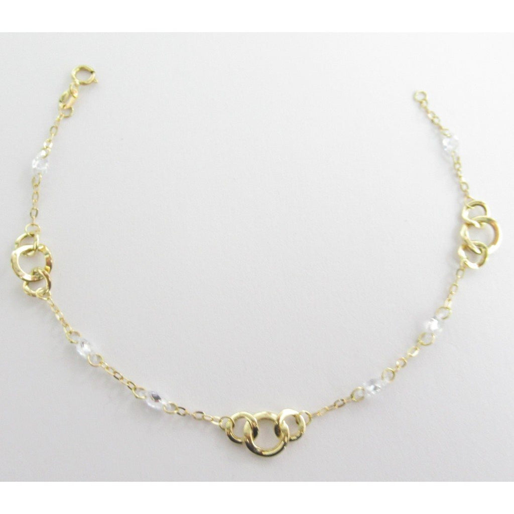 Bracciale a catena donna Damiata Gioielli in oro giallo e zirconi 215/102/3