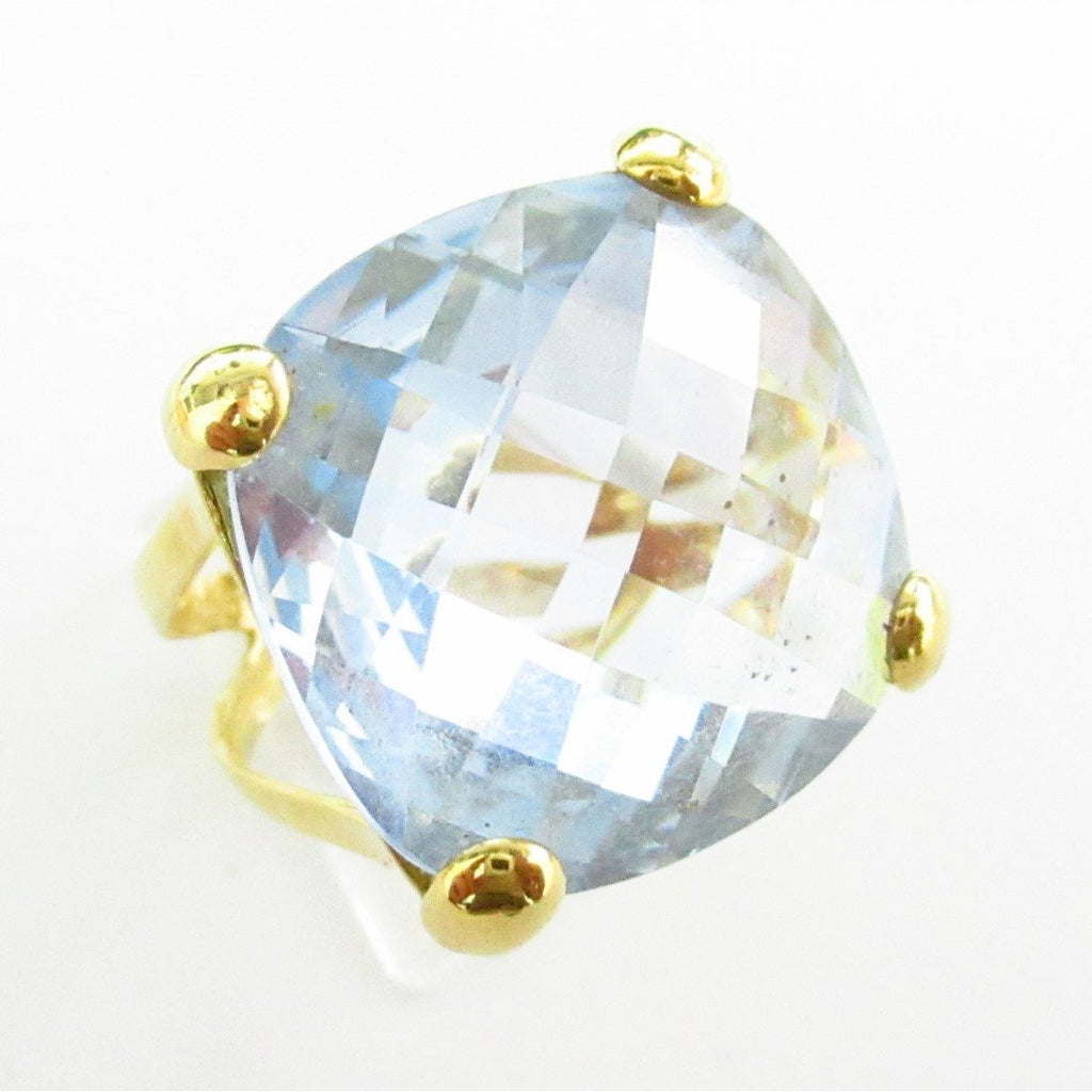 Anello fantasia donna Damiata Gioielli in oro giallo con quarzo 2151/102