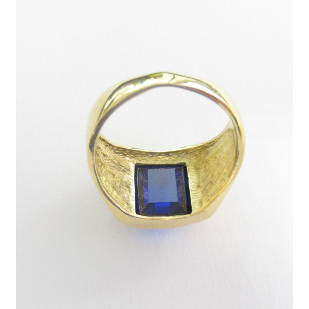 Anello uomo Damiata Gioielli in oro giallo con quarzo 2155/102/3
