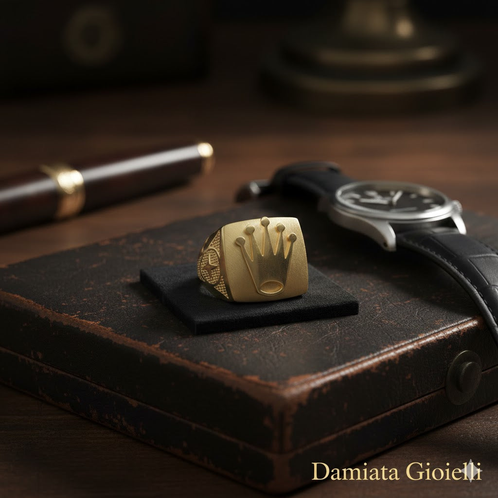 Anello uomo Damiata Gioielli in oro giallo 2159/102