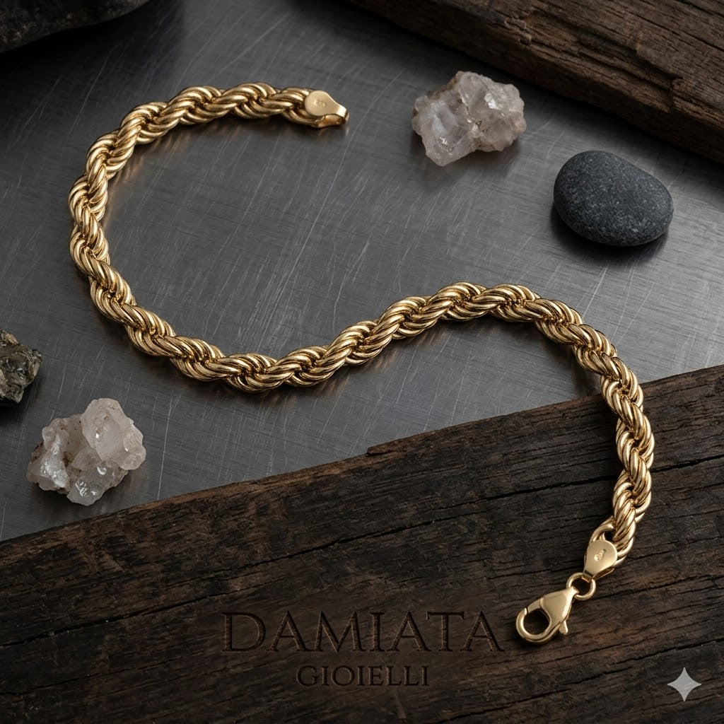 Collana a corda unisex Damiata Gioielli in oro giallo 2169/102