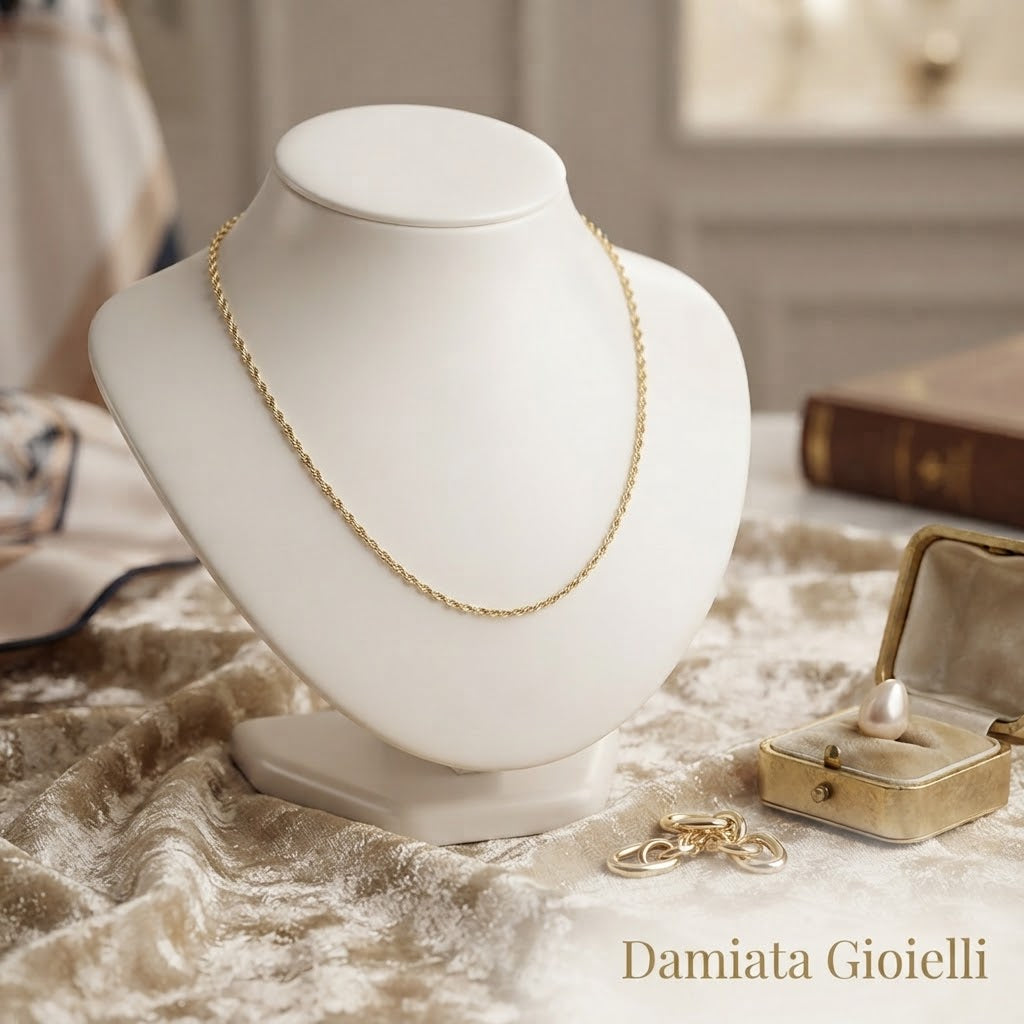 Collana a corda unisex Damiata Gioielli in oro giallo ref. 2169/102