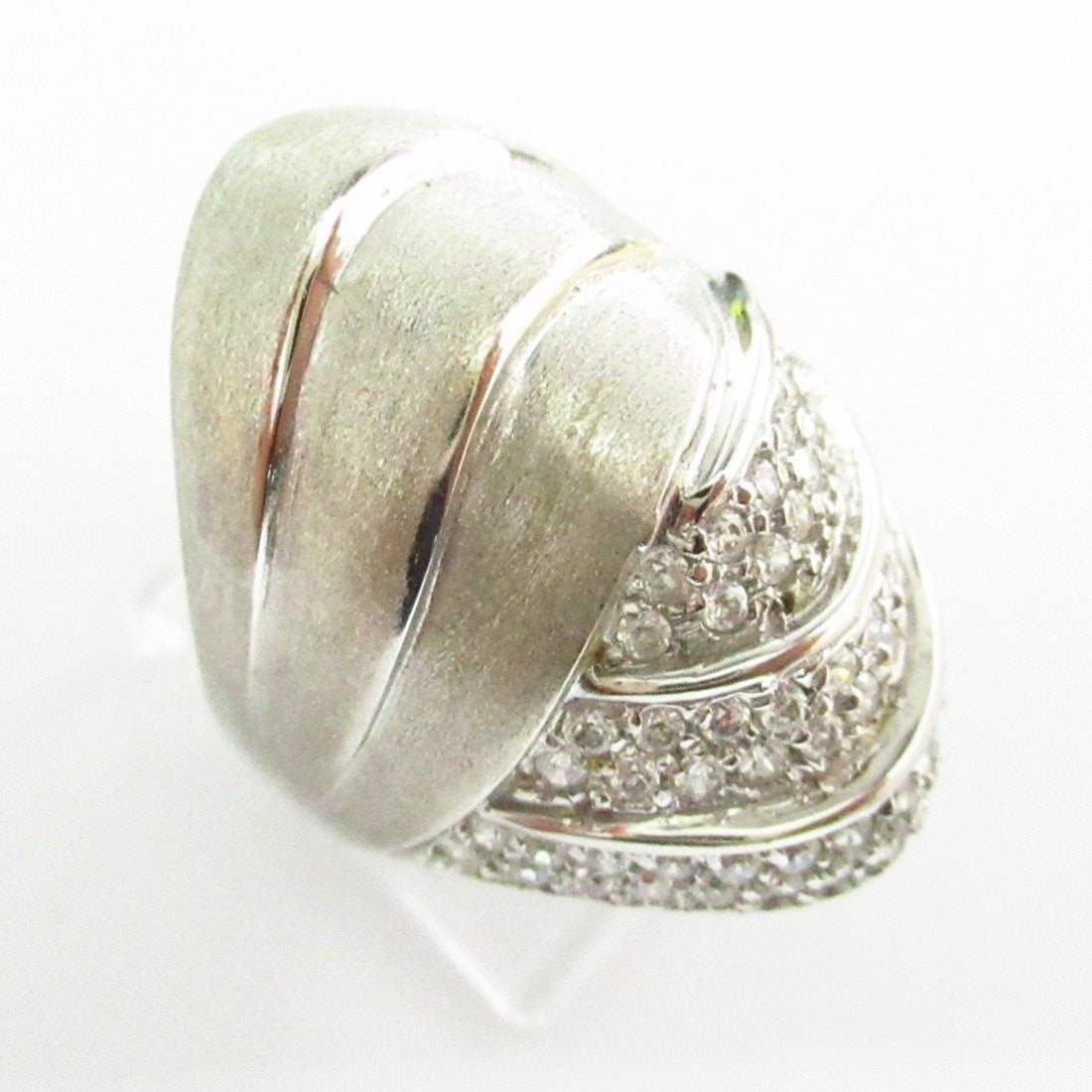 Anello fantasia donna Damiata Gioielli in oro bianco con zirconi 2175/102/1