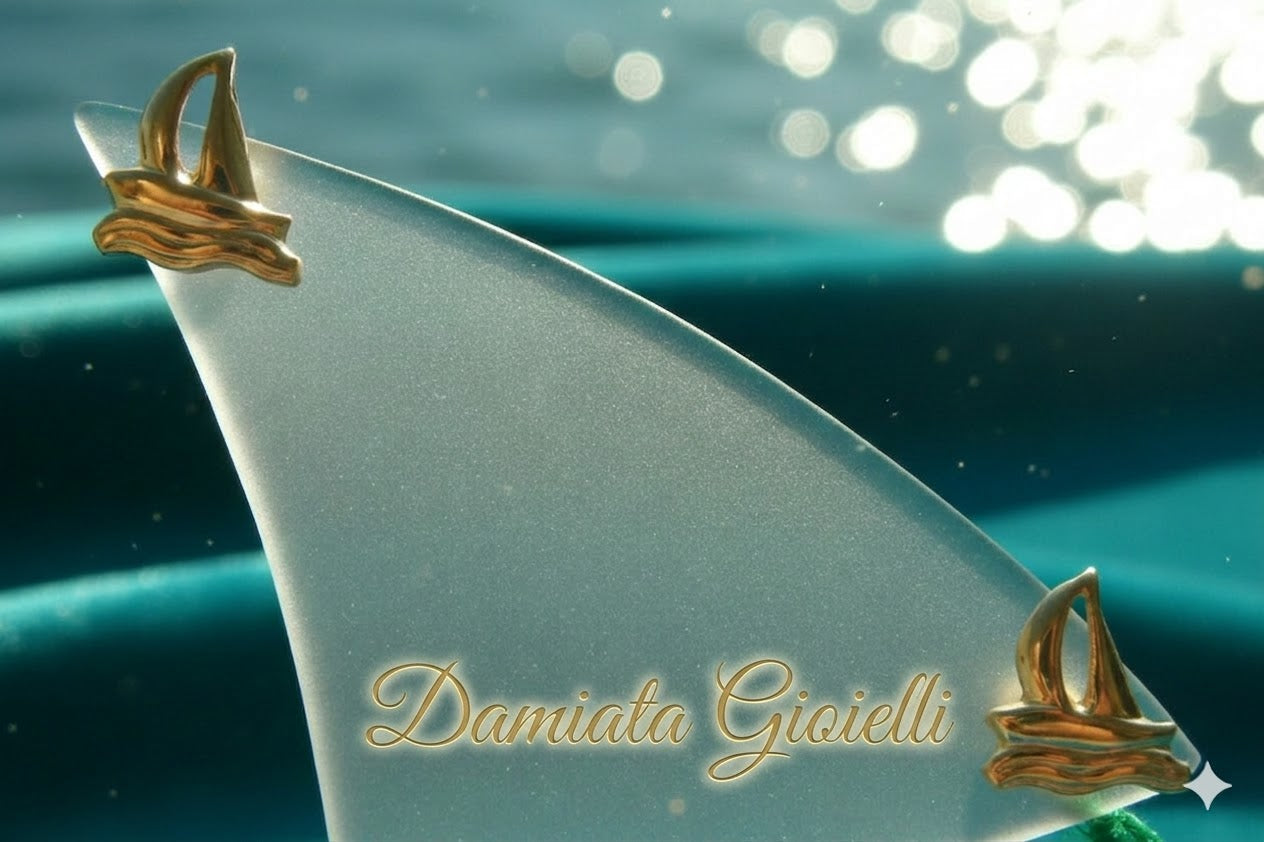 Orecchini a barca a vela bambina Damiata Gioielli in oro giallo 218/102/7