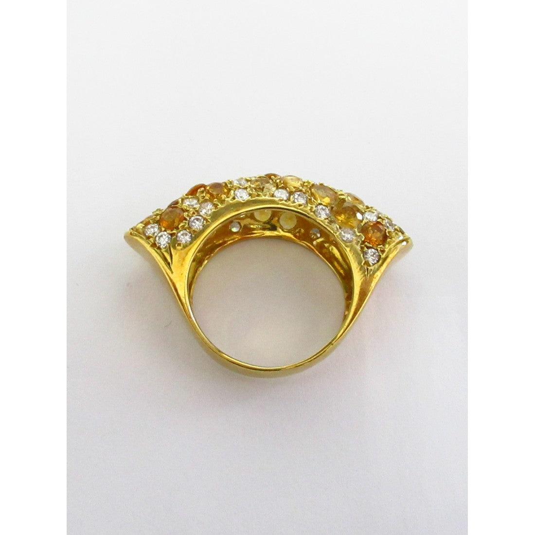 Anello fantasia donna Damiata Gioielli in oro giallo con zirconi 2186/102