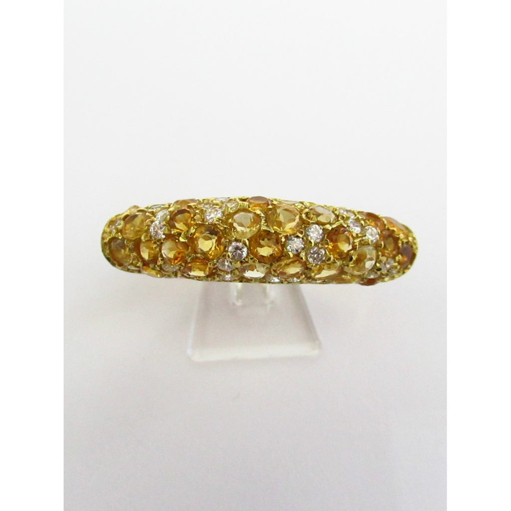 Anello fantasia donna Damiata Gioielli in oro giallo con zirconi 2186/102