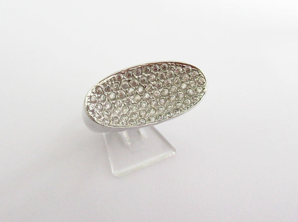 Anello donna Damiata Gioielli in oro bianco e zirconi 2193/102