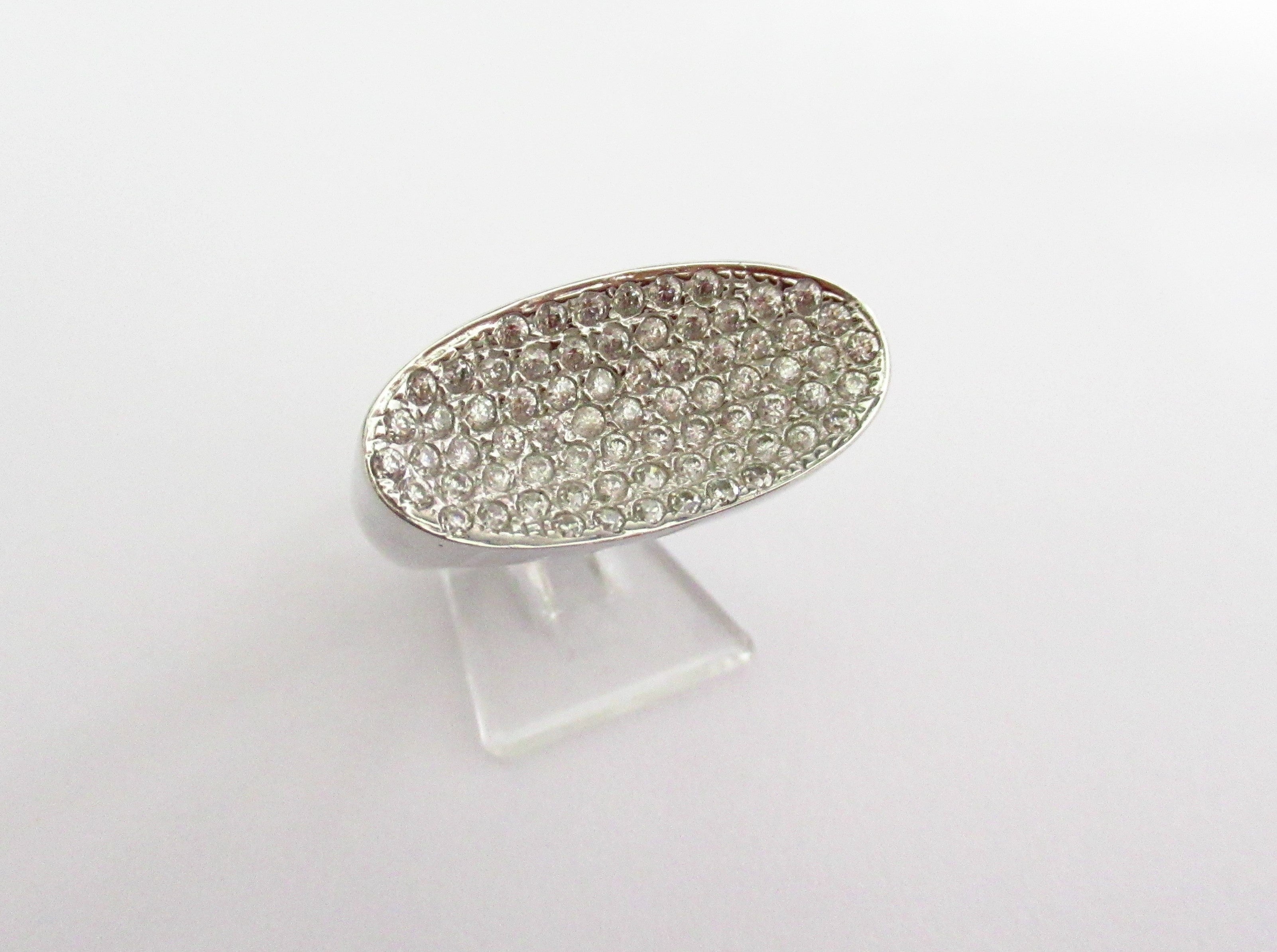 Anello donna Damiata Gioielli in oro bianco e zirconi 2193/102