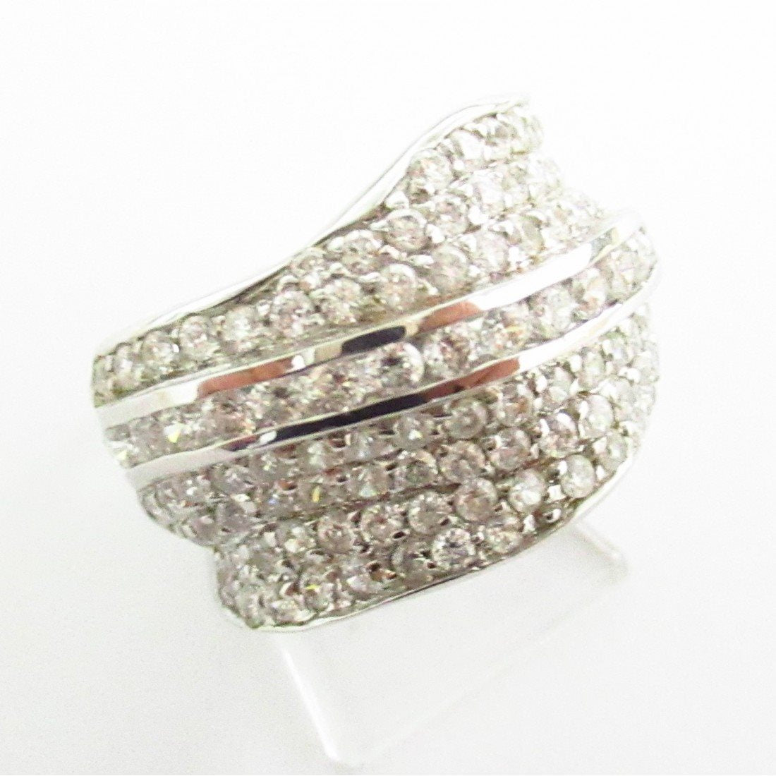 Anello donna Damiata Gioielli in oro bianco e zirconi 2198/102