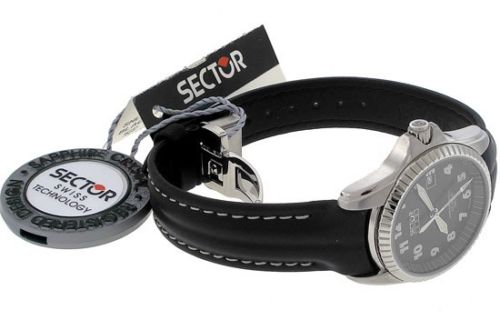 Orologio solo tempo donna Sector No Limits in acciaio e pelle nera 2651901725