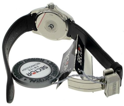 Orologio solo tempo donna Sector No Limits in acciaio e pelle nera 2651901725