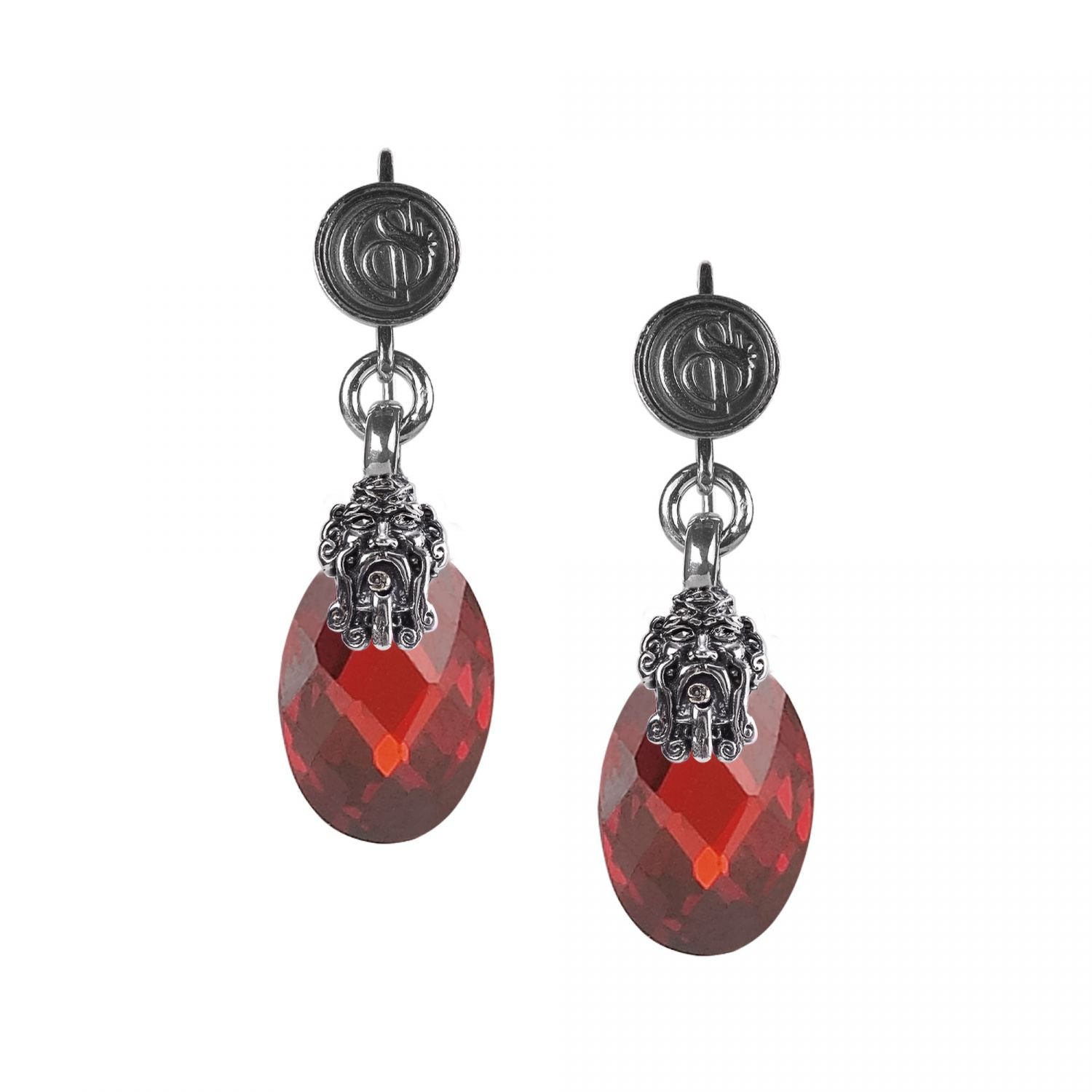 Orecchini pendenti donna Gerardo Sacco in argento e cubic zirconia 27528RO
