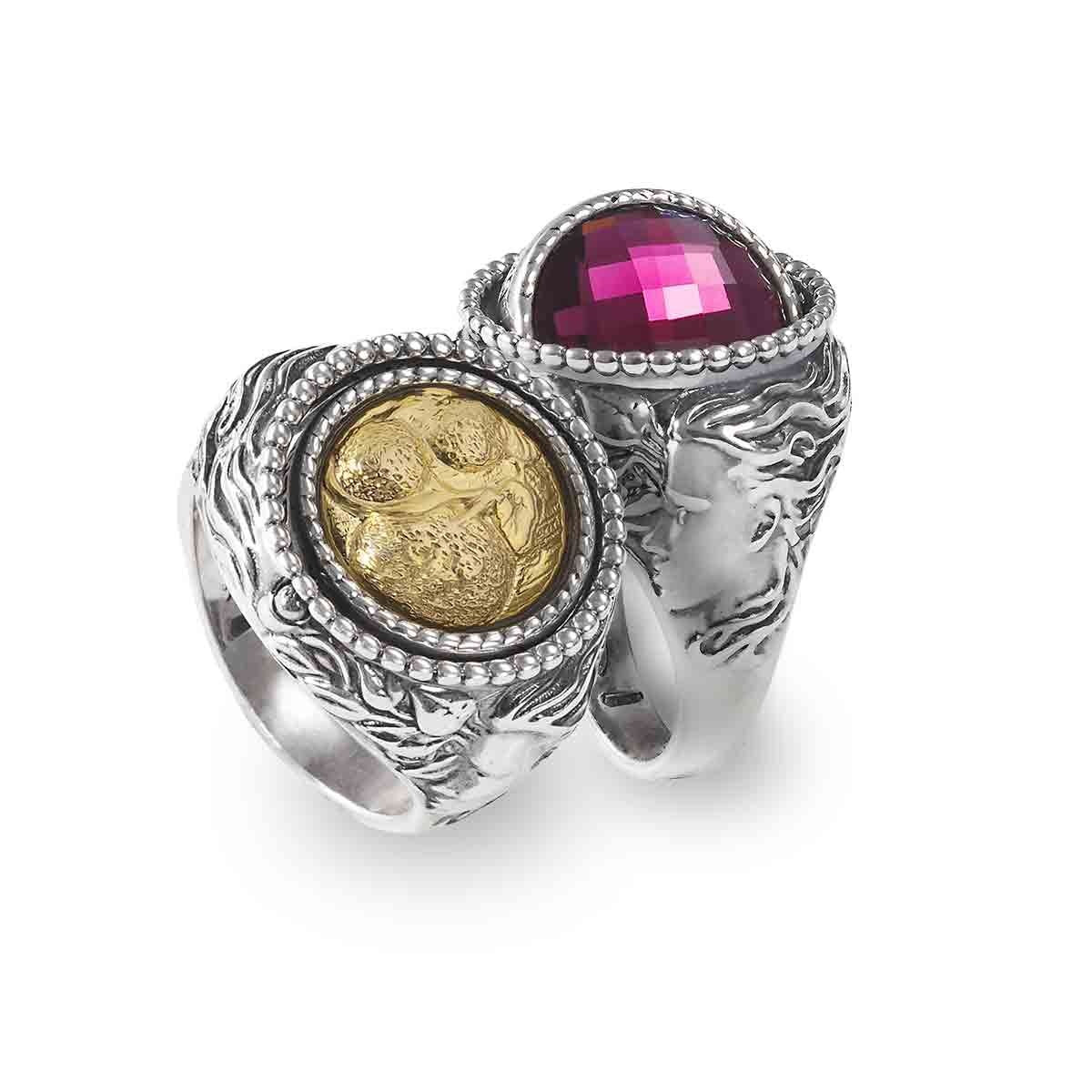 Anello donna Gerardo Sacco Inverno in argento e cristallo 27686