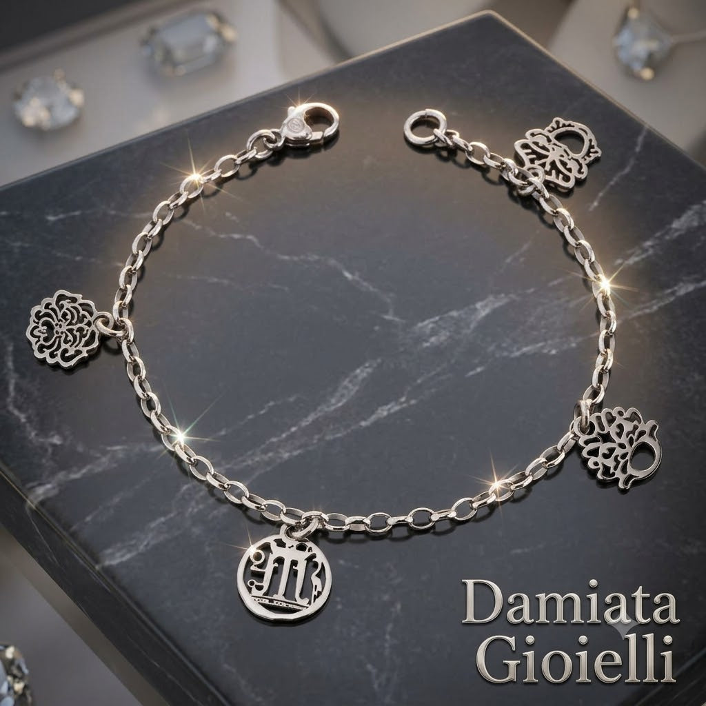 Bracciale donna Gerardo Sacco in argento con monete 27861