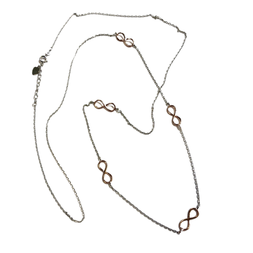 Collana lung donna Trova Gioielli in argento bicolore 2817-BR