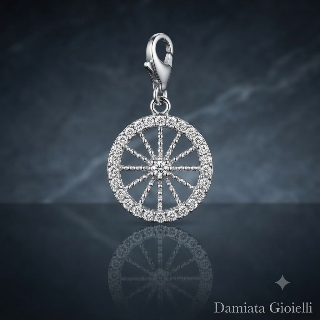 Charm donna Fantasy Coral in argento e zirconi 2961