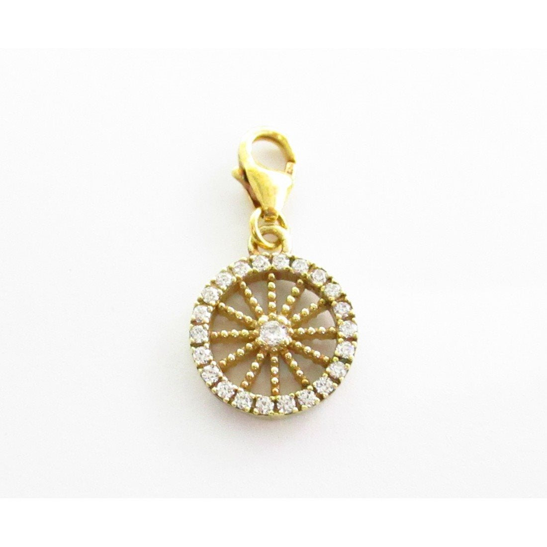 Charm donna Fantasy Coral in argento dorato e zirconi 2962