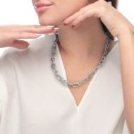 Collana a catena donna Marlù Vision in acciaio 2CA0027