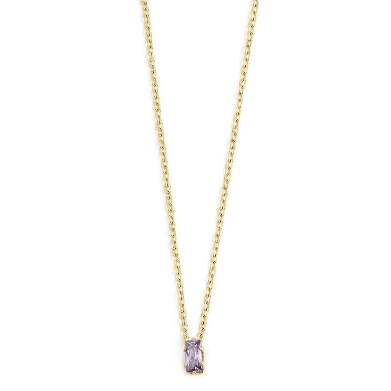 Collana donna Marlù in acciaio dorato e cristallo 2CN0048G-P