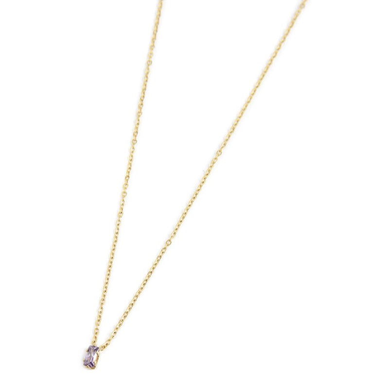 Collana donna Marlù in acciaio dorato e cristallo 2CN0048G-P