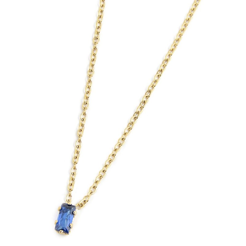 Collana donna Marlù Be Woman in acciaio dorato e cristallo 2CN0048G-B
