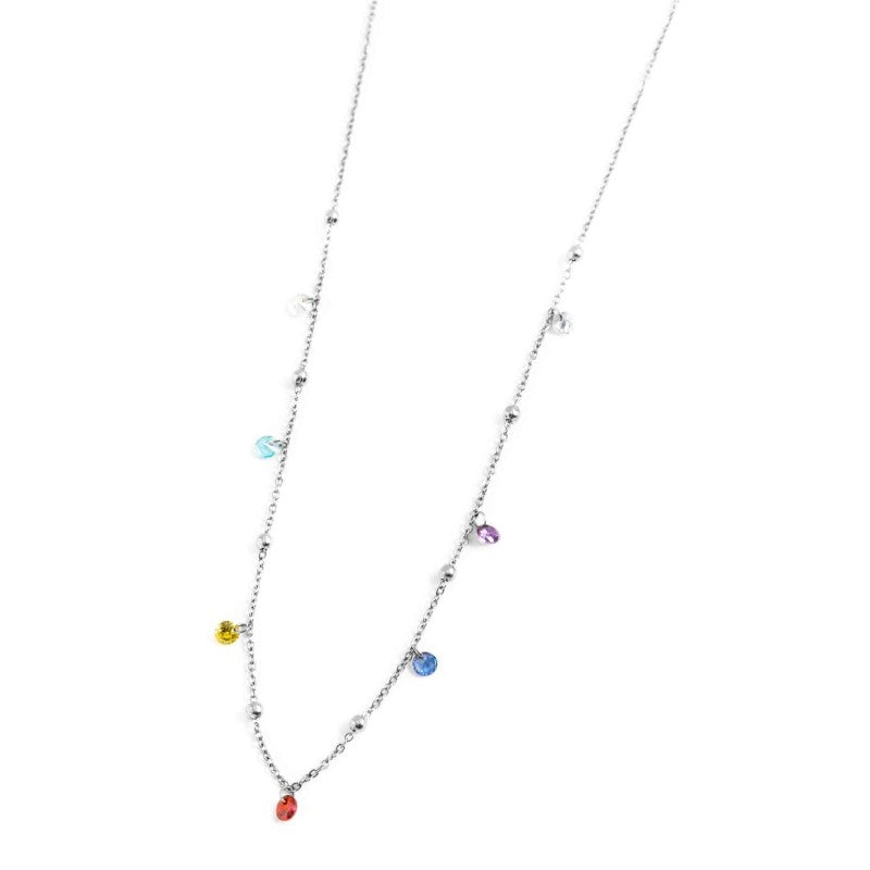 Collana donna Marlù Be Woman in acciaio e cristalli 2CO0064-RGB
