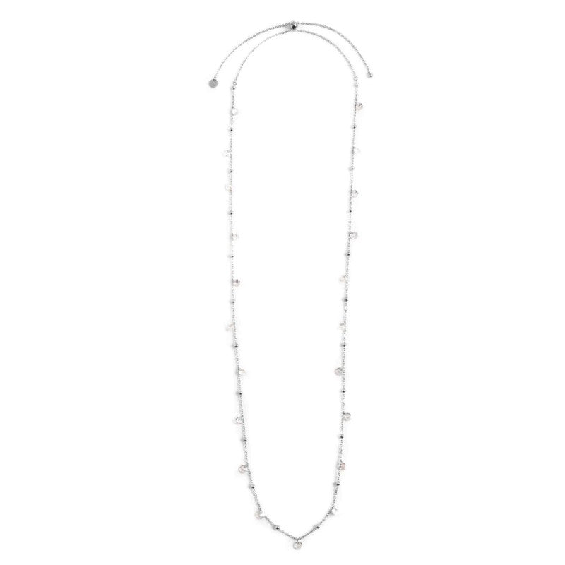 Collana lunga donna Marlù Sparkles in acciaio e zirconi 2CO0065-W