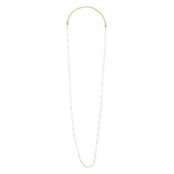 Collana donna Marlù Be Woman in acciaio dorato e perle 2CO0066G-W