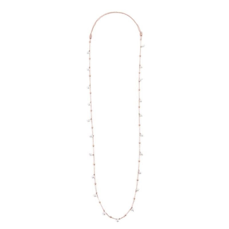 Collana donna Marlù Be Woman in acciaio rosè e perle 2CO0067R-W