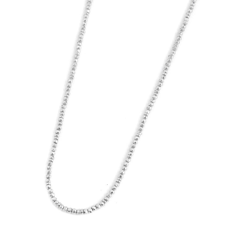Collana unisex Marlù in acciaio e ematite cromata 2CO0071