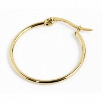 Monorecchino cerchio donna Marlù in acciaio dorato 2OR0057G