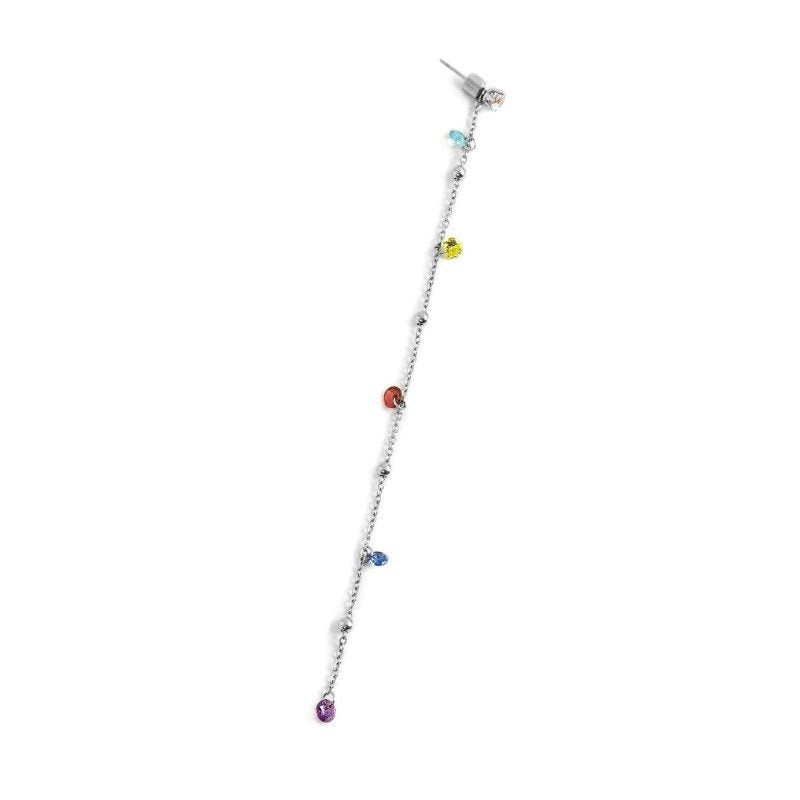 Monorecchino pendente donna Marlù Sparkles in acciaio con zirconi 2OR0061-RGB