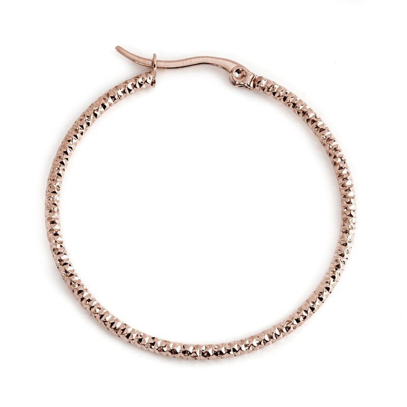 Monorecchino a cerchio donna Marlù Be Woman in acciaio rosè 2OR0069R