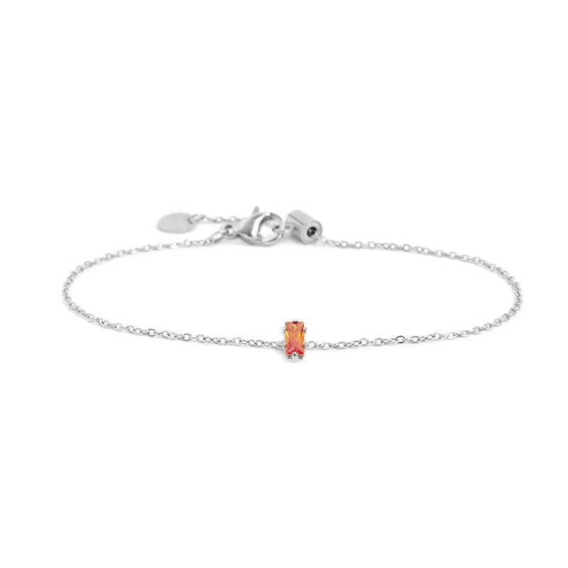 Bracciale donna Marlù in acciaio con cristallo 2BR0100-H