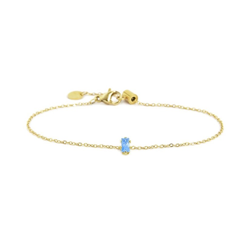 Bracciale donna Marlù in acciaio dorato con cristallo 2BR0100G-AM