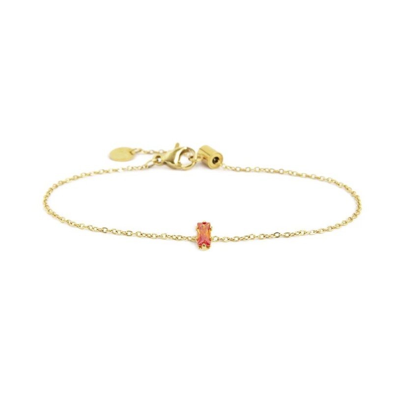 Bracciale donna Marlù Be Woman in acciaio dorato e cristallo 2BR0100G-H