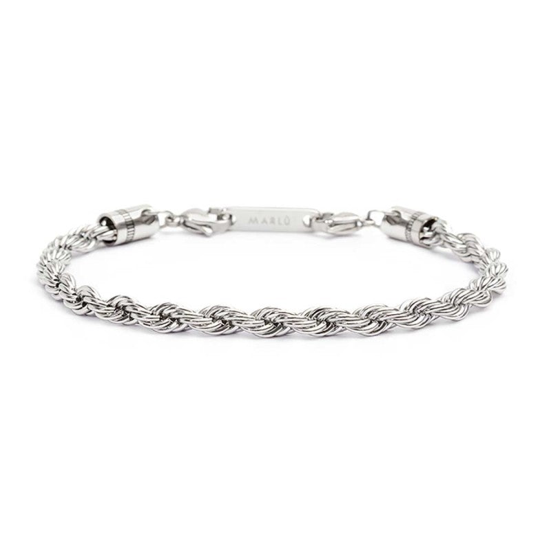 Bracciale catena a corda uomo Marlù in acciaio 30BR0013