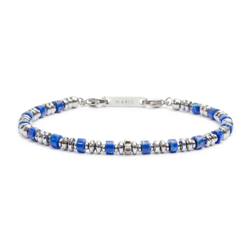 Bracciale uomo Marlù collezione Icons in acciaio e lapis 30BR0015-B