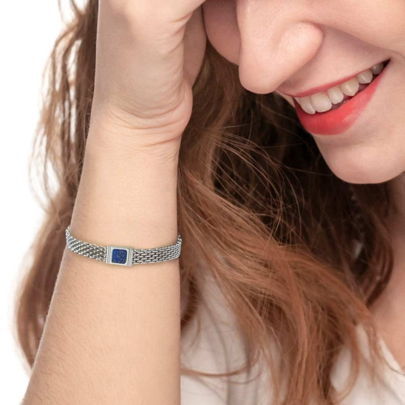 Bracciale unisex Marlù in acciaio e lapis 30BR0018-B