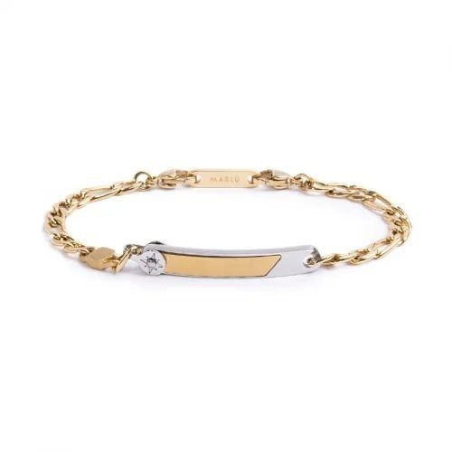 Bracciale uomo Marlù Icons in acciaio bicolore 30BR0021G